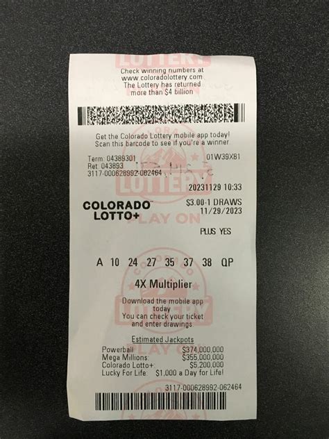 colorado lottery lotto|Colorado Lotto+ .